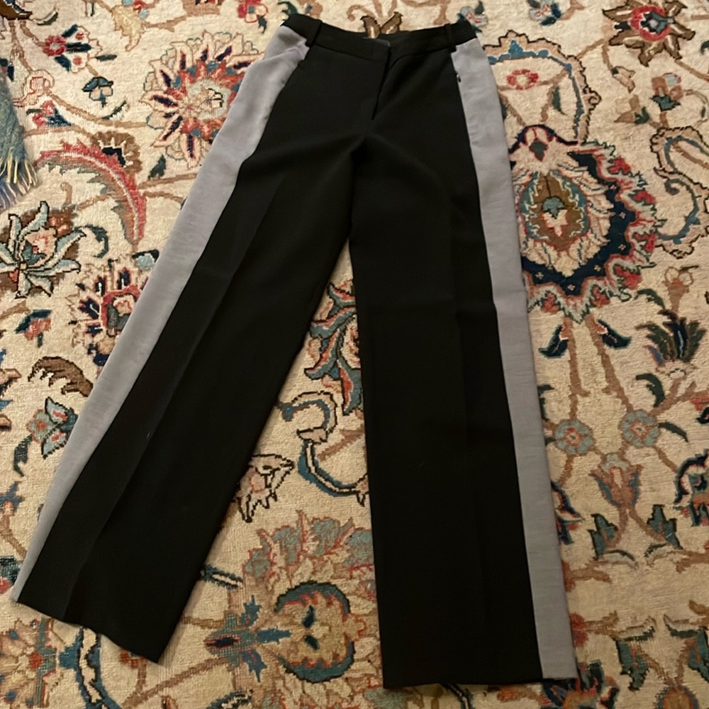 BCBG wide leg pants with side stripe